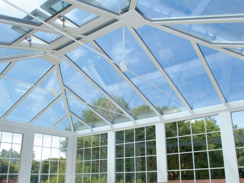 Edwardian conservatory glass roof