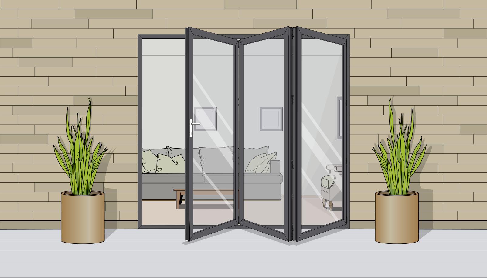 bifolding doors graphic hayle