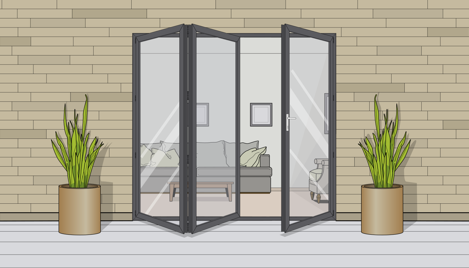 bifolding doors graphic penzance