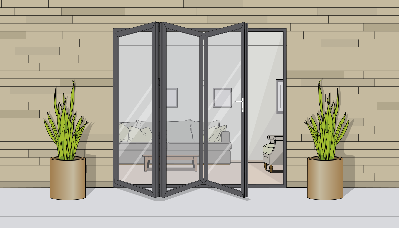 bifolding doors graphic cornwall