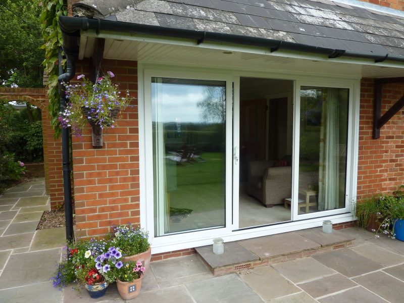 white patio doors