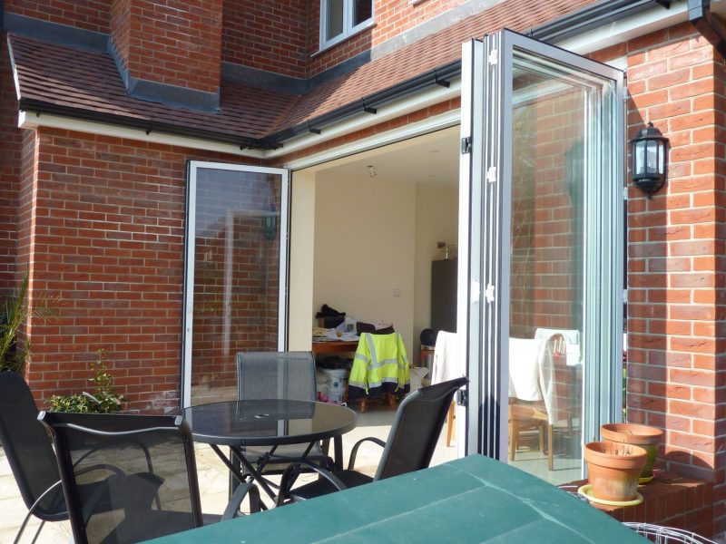 bi fold doors open