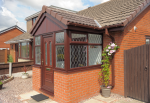 brown and brick porch